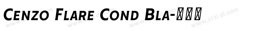 Cenzo Flare Cond Bla字体转换